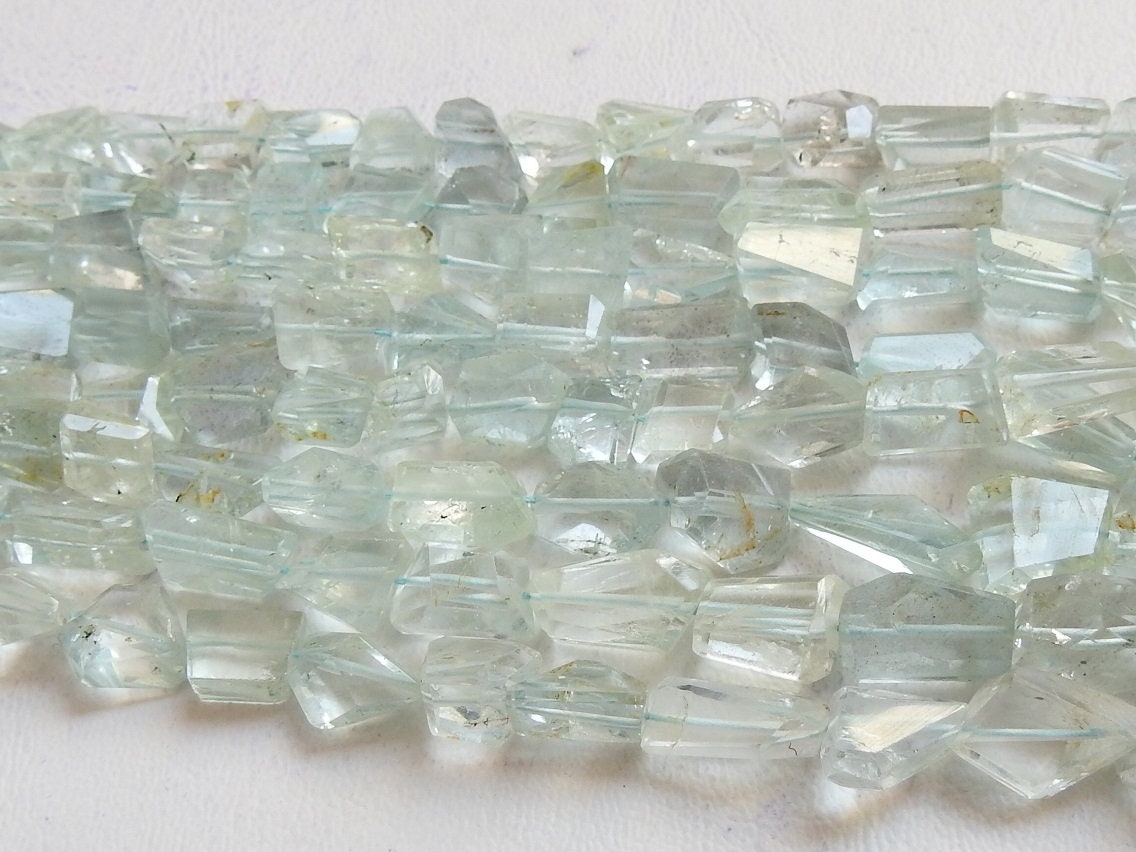 Natural Aquamarine Faceted Tumble,Nuggets,Step Cut,Loose Stone,Handmade,18Inch Strand 15X8To7X6MM Approx,Wholesale Price,New Arrival TU1 | Save 33% - Rajasthan Living 14