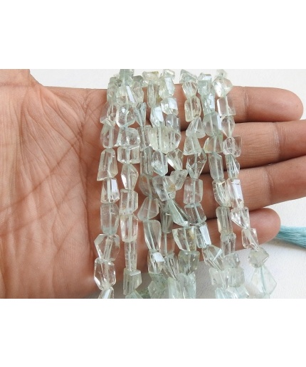 Natural Aquamarine Faceted Tumble,Nuggets,Step Cut,Loose Stone,Handmade,18Inch Strand 15X8To7X6MM Approx,Wholesale Price,New Arrival TU1 | Save 33% - Rajasthan Living 3