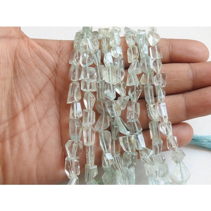 Natural Aquamarine Faceted Tumble,Nuggets,Step Cut,Loose Stone,Handmade,18Inch Strand 15X8To7X6MM Approx,Wholesale Price,New Arrival TU1 | Save 33% - Rajasthan Living 7