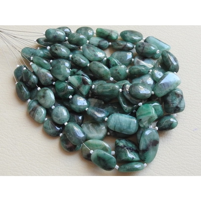 Natural Emerald Smooth Tumble,Nuggets 8Inch Strand 20X14To12X10MM Approx Wholesale Price New Arrival TU1 | Save 33% - Rajasthan Living 11
