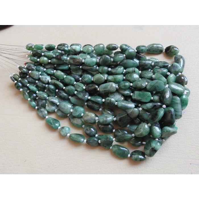 Emerald Smooth Tumble,Nuggets,12Inch 15X10To6X5MM Approx,100% Natural,Wholesale Price,New Arrival TU1 | Save 33% - Rajasthan Living 11
