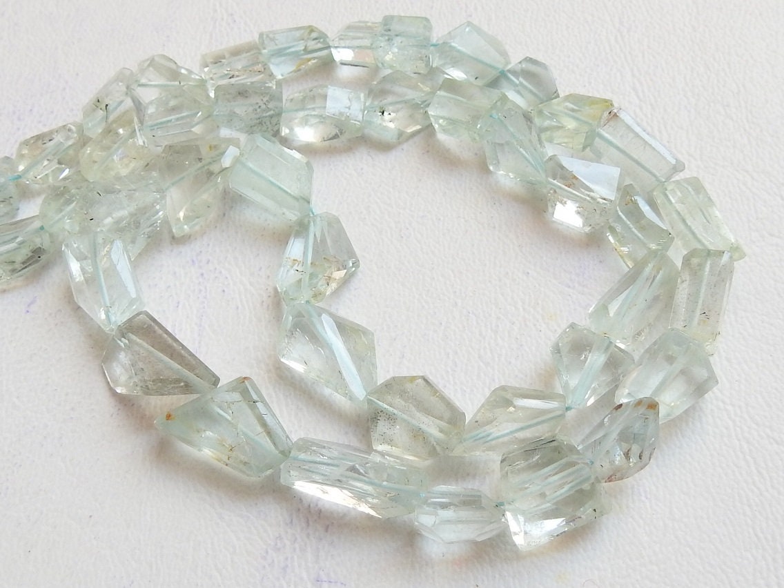 Natural Aquamarine Faceted Tumble,Nuggets,Step Cut,Loose Stone,Handmade,18Inch Strand 15X8To7X6MM Approx,Wholesale Price,New Arrival TU1 | Save 33% - Rajasthan Living 13