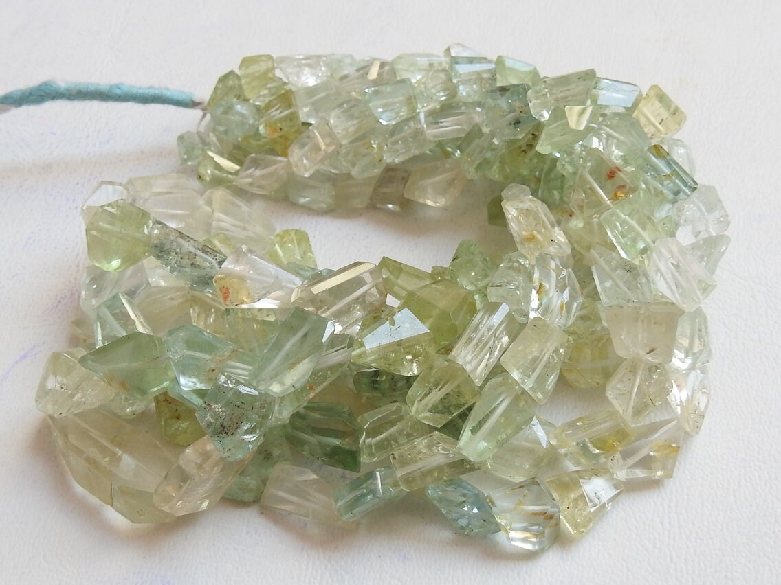 Aquamarine Faceted Tumble,Nuggets,Multi Shaded,Loose Stone,16Inch Strand 13X11To 8X5 MM Approx,Wholesale Price,New Arrival,100%Natural TU1 | Save 33% - Rajasthan Living 15