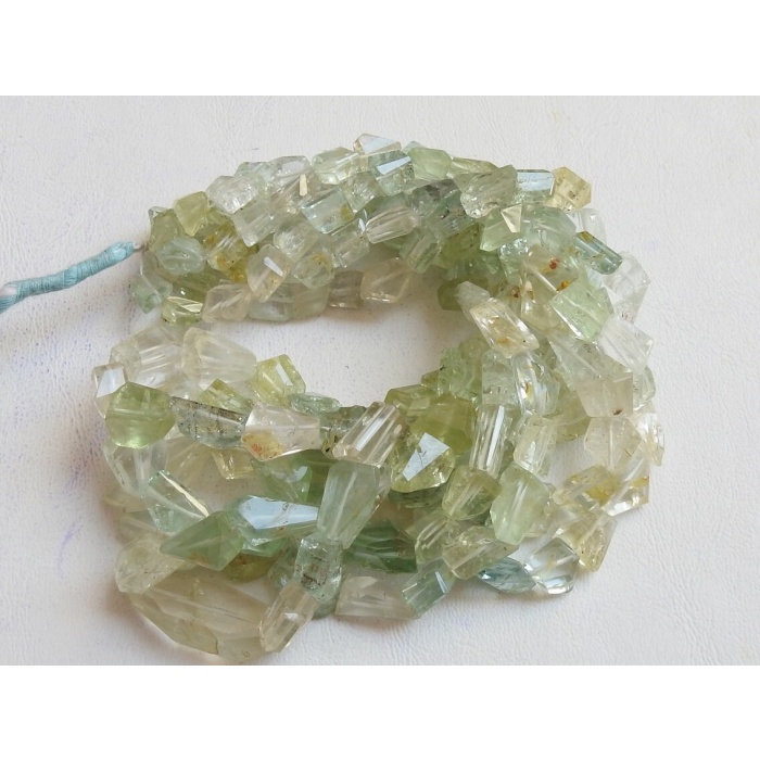Aquamarine Faceted Tumble,Nuggets,Multi Shaded,Loose Stone,16Inch Strand 13X11To 8X5 MM Approx,Wholesale Price,New Arrival,100%Natural TU1 | Save 33% - Rajasthan Living 8