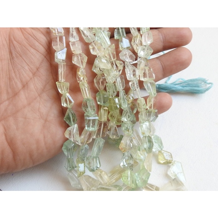 Aquamarine Faceted Tumble,Nuggets,Multi Shaded,Loose Stone,16Inch Strand 13X11To 8X5 MM Approx,Wholesale Price,New Arrival,100%Natural TU1 | Save 33% - Rajasthan Living 6