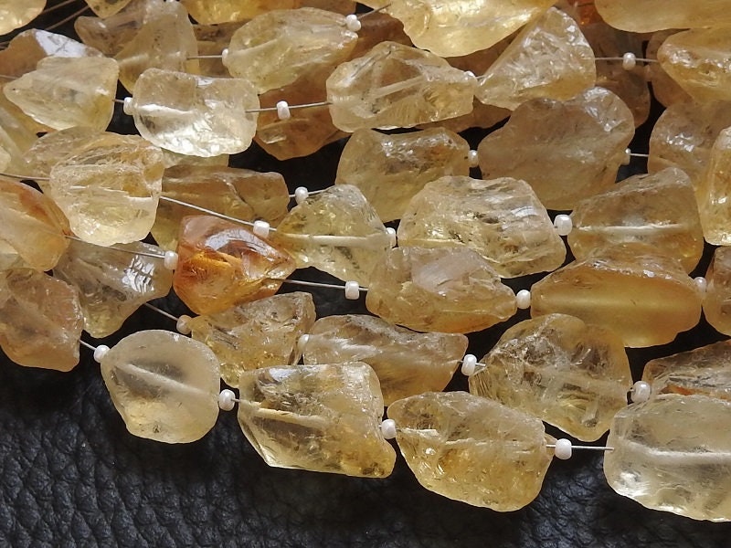 Citrine Natural Rough Tumble,Nuggets,Uncut,Loose Raw Stone,Minerals Gemstone,Wholesaler,Supplies,10Inch Strand 22X15To11X10MM Approx R2 | Save 33% - Rajasthan Living 12