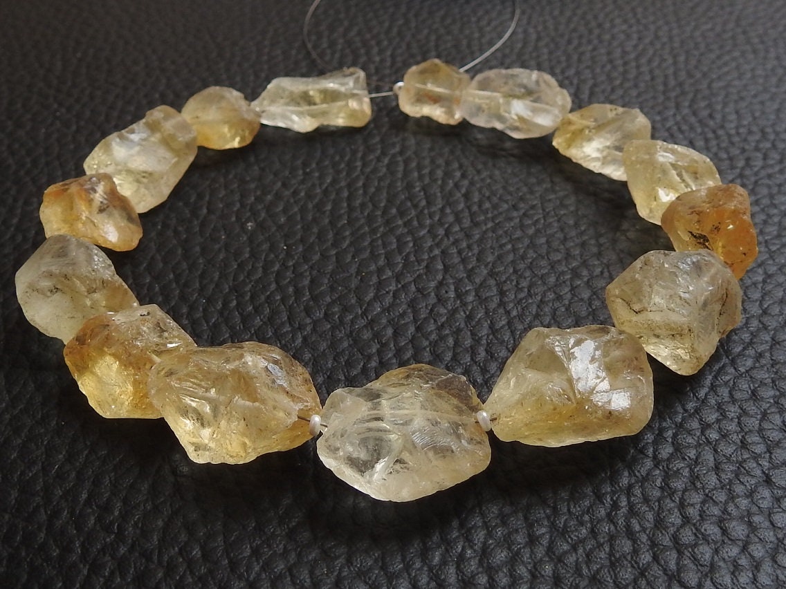 Citrine Natural Rough Tumble,Nuggets,Uncut,Loose Raw Stone,Minerals Gemstone,Wholesaler,Supplies,10Inch Strand 22X15To11X10MM Approx R2 | Save 33% - Rajasthan Living 11