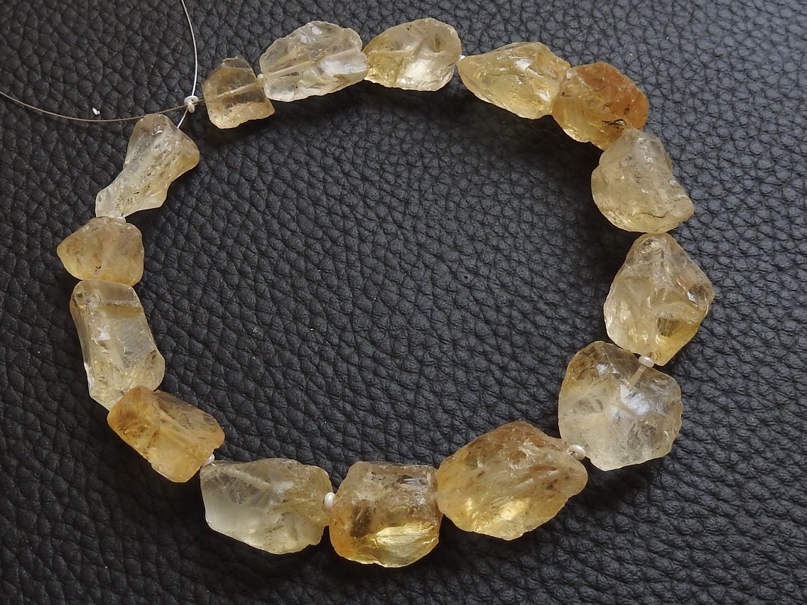 Citrine Natural Rough Tumble,Nuggets,Uncut,Loose Raw Stone,Minerals Gemstone,Wholesaler,Supplies,10Inch Strand 22X15To11X10MM Approx R2 | Save 33% - Rajasthan Living 14