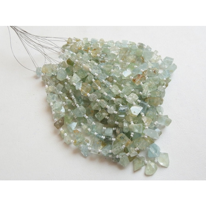 100%Natural Gemstone,Aquamarine Tumble,Nuggets,Faceted,Fancy,Briolette,Loose Stone,8Inch Strand 12X7To7X7MM Approx,Wholesaler,Supplies BR4 | Save 33% - Rajasthan Living 11