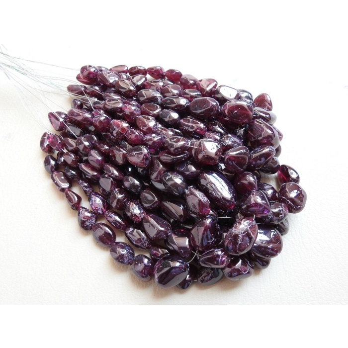 Natural Rhodolite Garnet Tumble,Smooth,Nuggets,Loose Bead,Handmade,For Making Jewelry,Wholesaler,12Inch 16X14To12X9MM Approx,PME-TU2 | Save 33% - Rajasthan Living 15