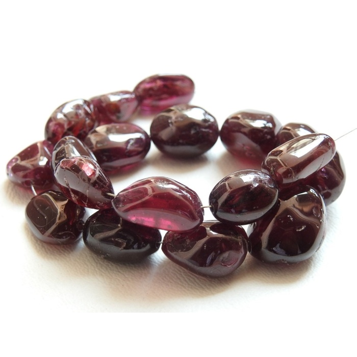 Natural Rhodolite Garnet Tumble,Smooth,Nuggets,Loose Bead,Handmade,For Making Jewelry,Wholesaler,12Inch 16X14To12X9MM Approx,PME-TU2 | Save 33% - Rajasthan Living 9