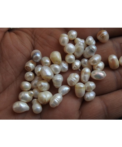 Fresh Water Pearl Smooth Tumble Bead,Fancy Shape,Nuggets,Loose Raw,Undrilled 10Piece 10X7To7X5MM Approx Wholesaler,Supplies (BK)RC-1 | Save 33% - Rajasthan Living 3