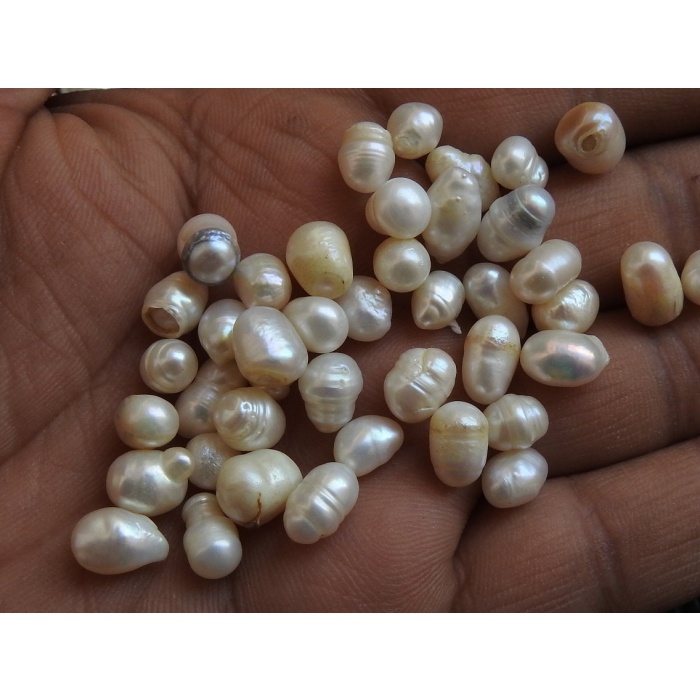 Fresh Water Pearl Smooth Tumble Bead,Fancy Shape,Nuggets,Loose Raw,Undrilled 10Piece 10X7To7X5MM Approx Wholesaler,Supplies (BK)RC-1 | Save 33% - Rajasthan Living 7