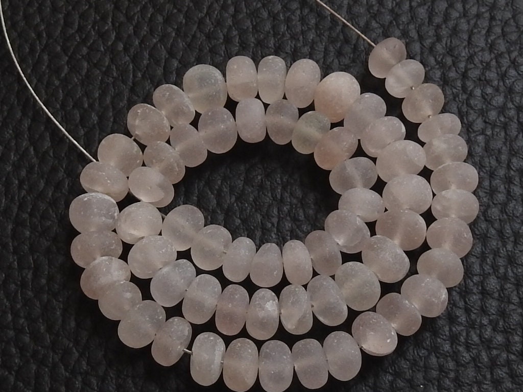 12 Inch Strand Natural Rose Quartz Smooth Matte Polished Roundel Beads Wholesale Price New Arrival B3 | Save 33% - Rajasthan Living 19