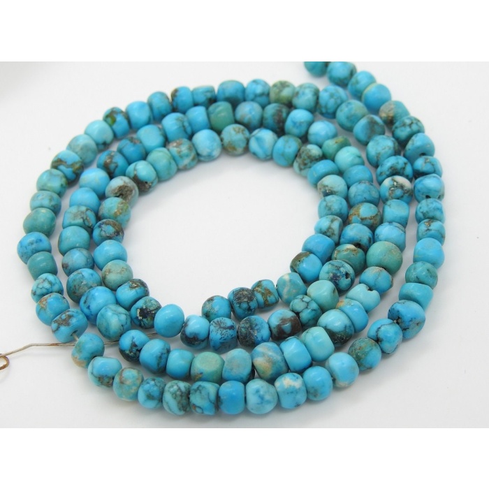 Tibetan Turquoise Smooth Roundel Bead,Handmade,Loose Stone,Irregular Shape,Wholesaler,Supplies,14Inch Strand,100%Natural B2 | Save 33% - Rajasthan Living 12