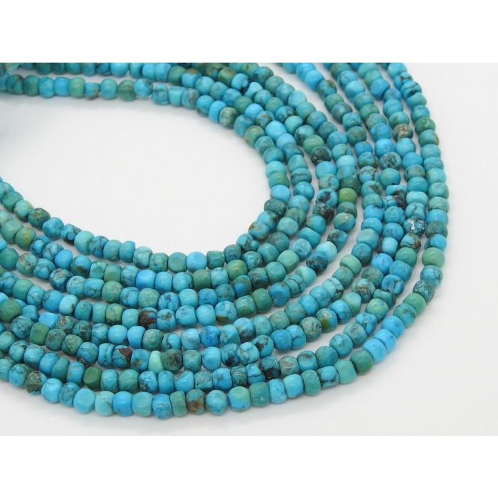 Tibetan Turquoise Smooth Roundel Bead,Handmade,Loose Stone,Irregular Shape,Wholesaler,Supplies,14Inch Strand,100%Natural B2 | Save 33% - Rajasthan Living 11