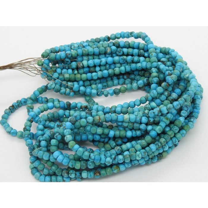 Tibetan Turquoise Smooth Roundel Bead,Handmade,Loose Stone,Irregular Shape,Wholesaler,Supplies,14Inch Strand,100%Natural B2 | Save 33% - Rajasthan Living 13