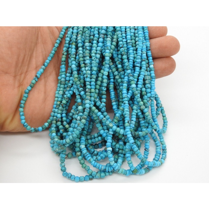 Tibetan Turquoise Smooth Roundel Bead,Handmade,Loose Stone,Irregular Shape,Wholesaler,Supplies,14Inch Strand,100%Natural B2 | Save 33% - Rajasthan Living 7