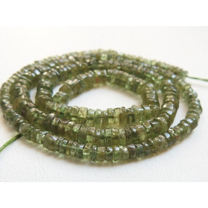 Green Apatite Smooth Tyre,Coin,Button,Wheel Shape Beads,Loose Stone,Handmade,Necklace,Wholesaler,Supplies 16Inch 4MM Approx Natural (pme)T1 | Save 33% - Rajasthan Living 7