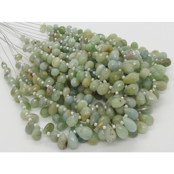 Aquamarine Faceted Drops,Teardrop,Loose Stone,Briolette,Wholesaler,Supplies,New Arrival 8Inch 12X8To8X5MM Approx 100%Natural BR4 | Save 33% - Rajasthan Living 11