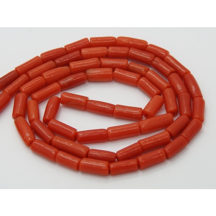 Natural Red Coral Smooth Tubes,Drum,Cylinder,Loose Beads,Necklace,For Making Jewelry,16Inch Strand,Wholesaler,Supplies BK(CR2) | Save 33% - Rajasthan Living 7