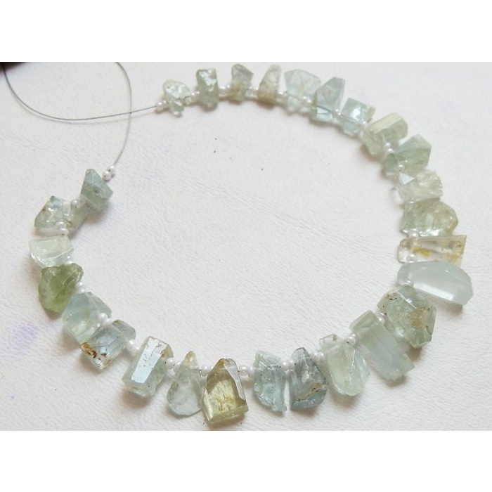 100%Natural Gemstone,Aquamarine Tumble,Nuggets,Faceted,Fancy,Briolette,Loose Stone,8Inch Strand 12X7To7X7MM Approx,Wholesaler,Supplies BR4 | Save 33% - Rajasthan Living 10
