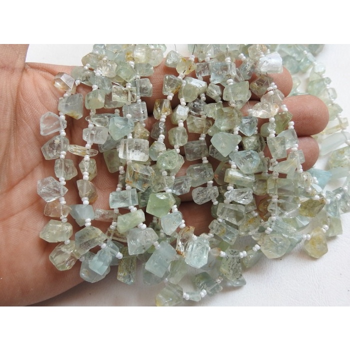 100%Natural Gemstone,Aquamarine Tumble,Nuggets,Faceted,Fancy,Briolette,Loose Stone,8Inch Strand 12X7To7X7MM Approx,Wholesaler,Supplies BR4 | Save 33% - Rajasthan Living 6