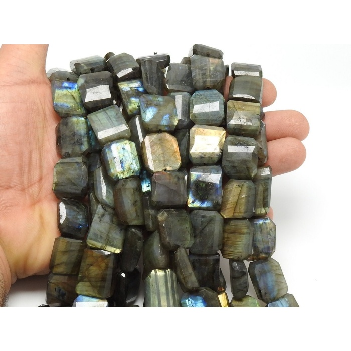 Labradorite Faceted Flat Tumble,Multi Fire,Gemstone Nugget,Handmade,Loose Stone,Spectrolite 10 Piece 20X15To15X12MM Approx 100%Natural TU2 | Save 33% - Rajasthan Living 6