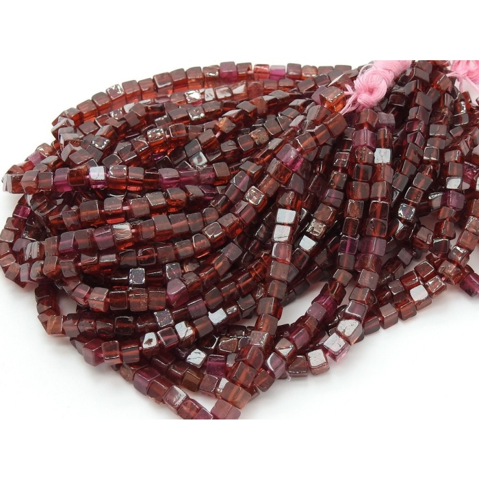 16 Inch Natural Garnet Smooth Cube,Box,Beads,Handmade,Rhodolite Garnet,Loose Bead,Natural Gemstone PME-CB1 | Save 33% - Rajasthan Living 9