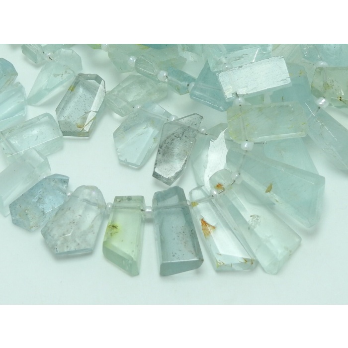 100%Natural,Aquamarine Faceted Fancy Shape,Briolette,Tumble,Nugget,8Inch 19X8To10X9MM Approx,Wholesaler,Supplies BR4 | Save 33% - Rajasthan Living 6