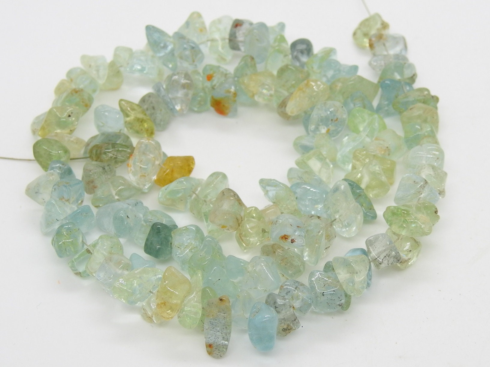 100%Natural,Aquamarine Polished Rough Beads,Anklets,Chips,Uncut 10X5To5X4MM Approx,Wholesale Price,New Arrival RB1 | Save 33% - Rajasthan Living 23
