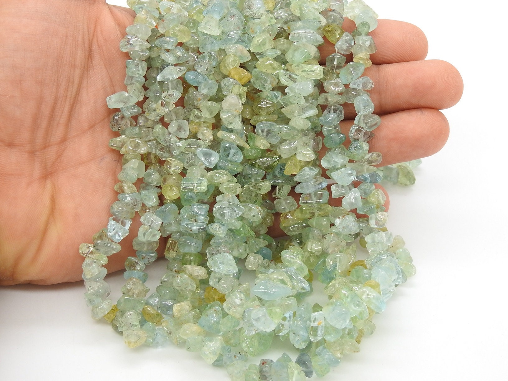 100%Natural,Aquamarine Polished Rough Beads,Anklets,Chips,Uncut 10X5To5X4MM Approx,Wholesale Price,New Arrival RB1 | Save 33% - Rajasthan Living 17