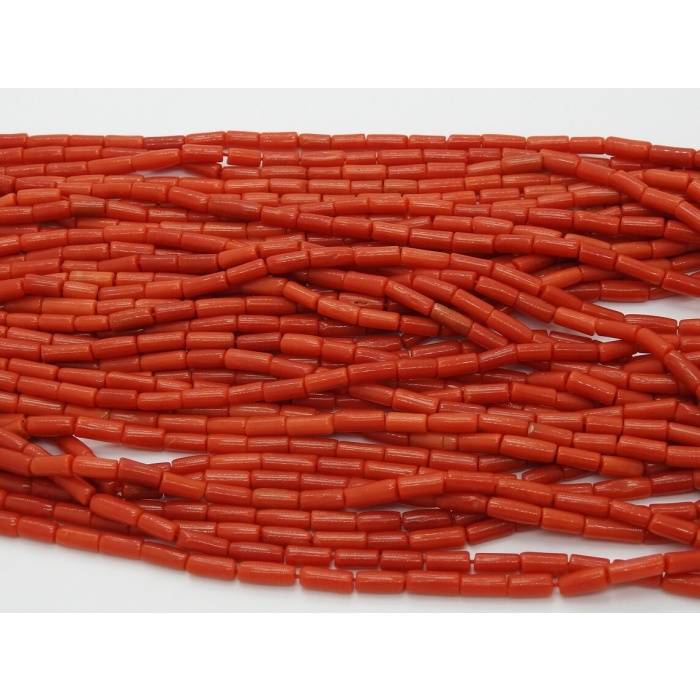 Natural Red Coral Smooth Tubes,Drum,Cylinder,Loose Beads,Necklace,For Making Jewelry,16Inch Strand,Wholesaler,Supplies BK(CR2) | Save 33% - Rajasthan Living 12