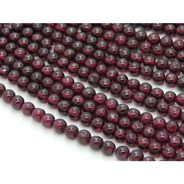 100%Natural,Rhodolite Garnet Smooth Sphere Ball Bead,Round,Handmade,For Making Jewelry,Loose Stone,16Inch 3To4MM Approx,Wholesaler B6 | Save 33% - Rajasthan Living 9