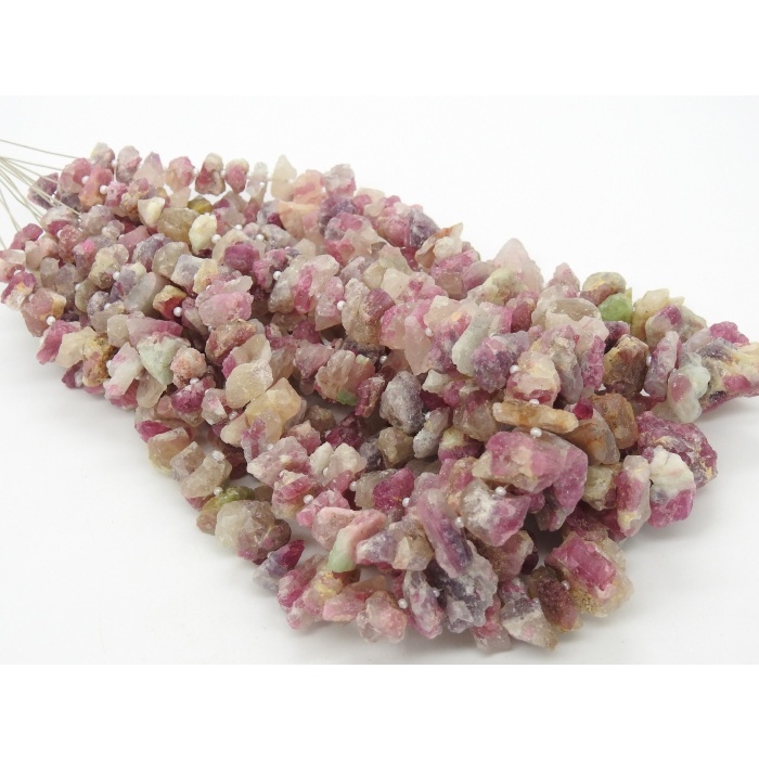 Pink Tourmaline Natural Rough Beads,Uncut,Chip,Nuggets,Anklets 18X10To10X7MM Approx Wholesale Price,New Arrival RB2 | Save 33% - Rajasthan Living 7