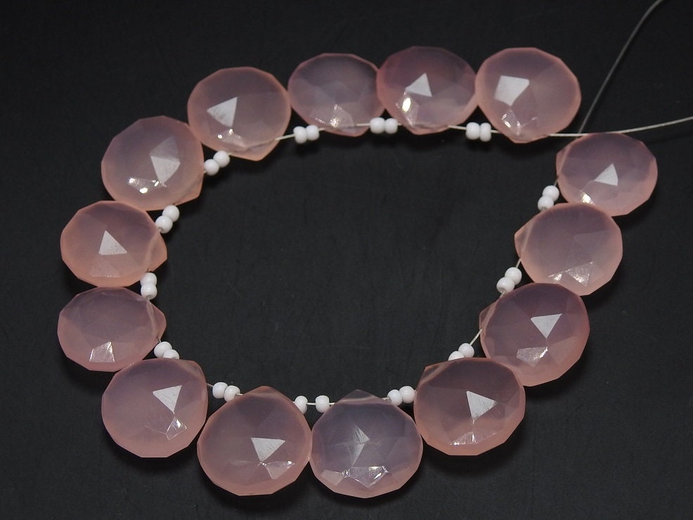 14X14MM Pair,Pink Rose Chalcedony Faceted Hearts,Teardrop,Drop,Good Quality,Wholesale Price,New Arrival PME-CY1 | Save 33% - Rajasthan Living 16