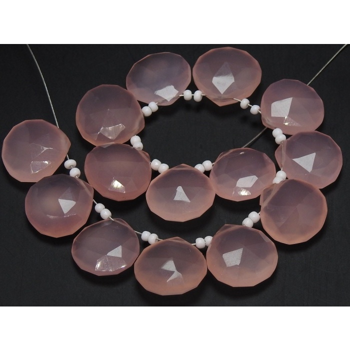 14X14MM Pair,Pink Rose Chalcedony Faceted Hearts,Teardrop,Drop,Good Quality,Wholesale Price,New Arrival PME-CY1 | Save 33% - Rajasthan Living 6
