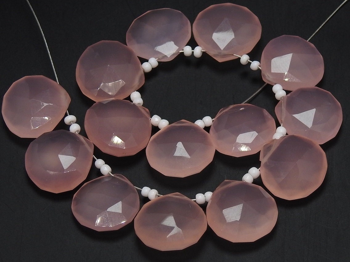 14X14MM Pair,Pink Rose Chalcedony Faceted Hearts,Teardrop,Drop,Good Quality,Wholesale Price,New Arrival PME-CY1 | Save 33% - Rajasthan Living 13