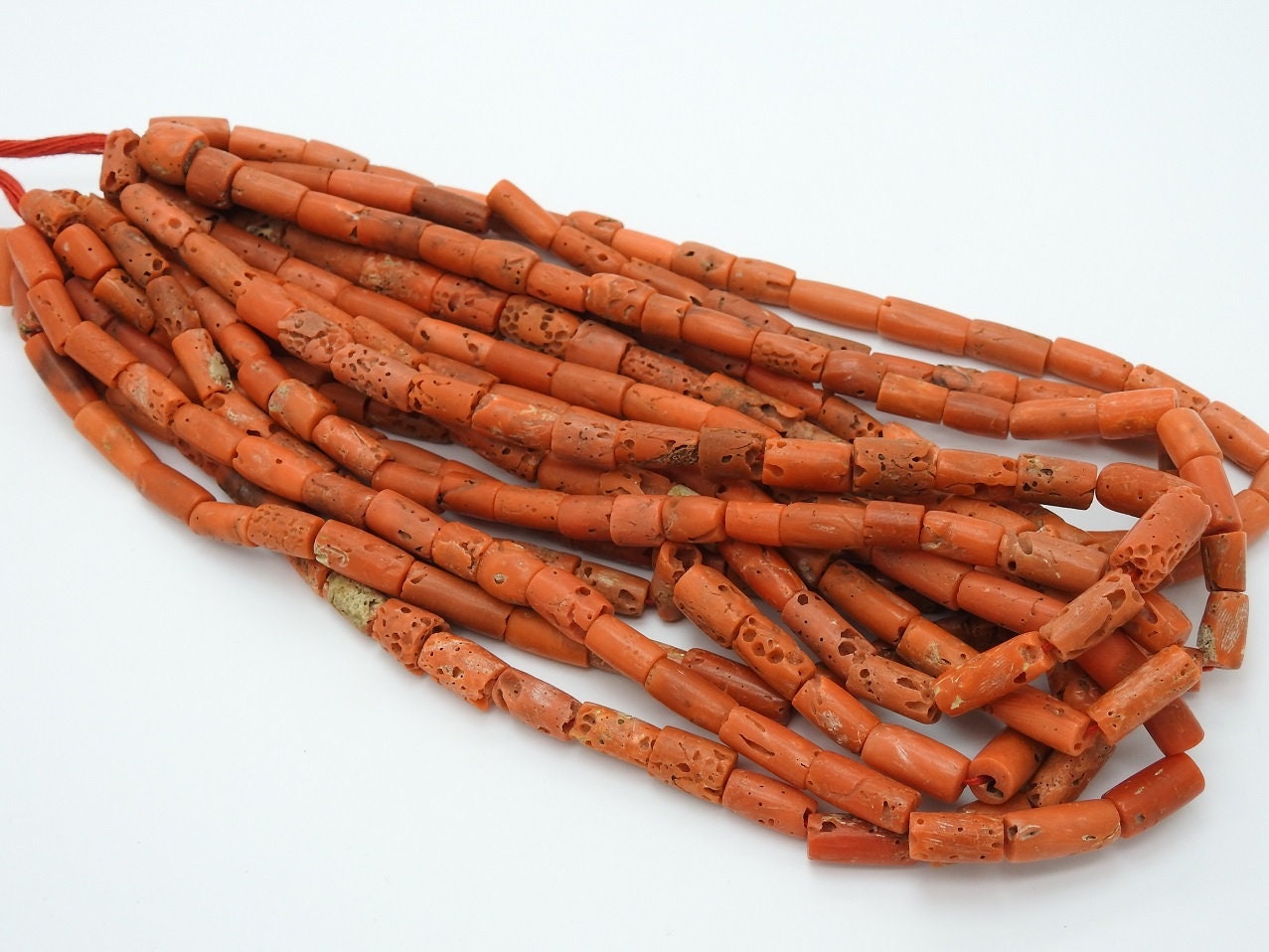 100%Natural,Red Coral Smooth Tubes,Cylinder,Drum,Handmade,For Making Jewelry,Necklace,16 Inch 15X7To9X7 MM Approx,Wholesaler,Supplies BK-CR2 | Save 33% - Rajasthan Living 16