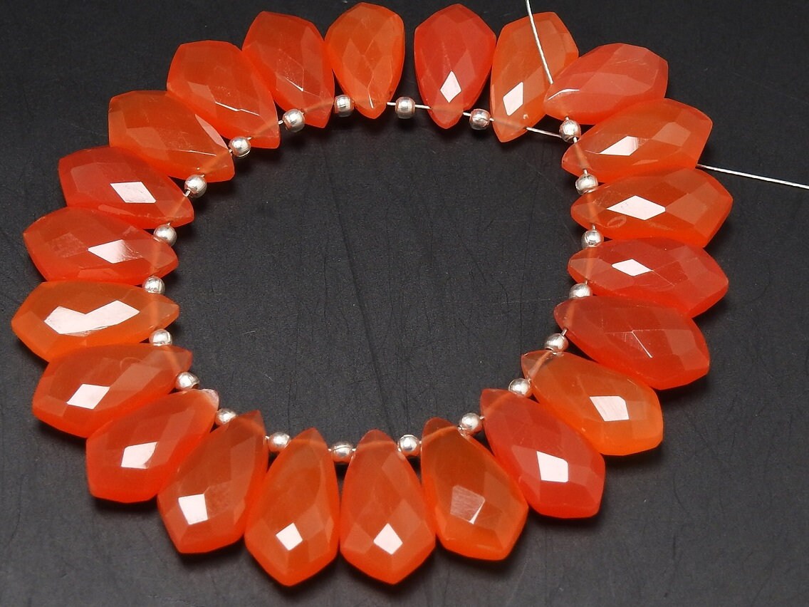 15X8MM Pair,Fanta Orange Chalcedony Tie,Faceted,Teardrop,Drop,Loose Stone,Earrings,For Making Jewelry,Wholesaler,Supplies PME-CY1 | Save 33% - Rajasthan Living 15