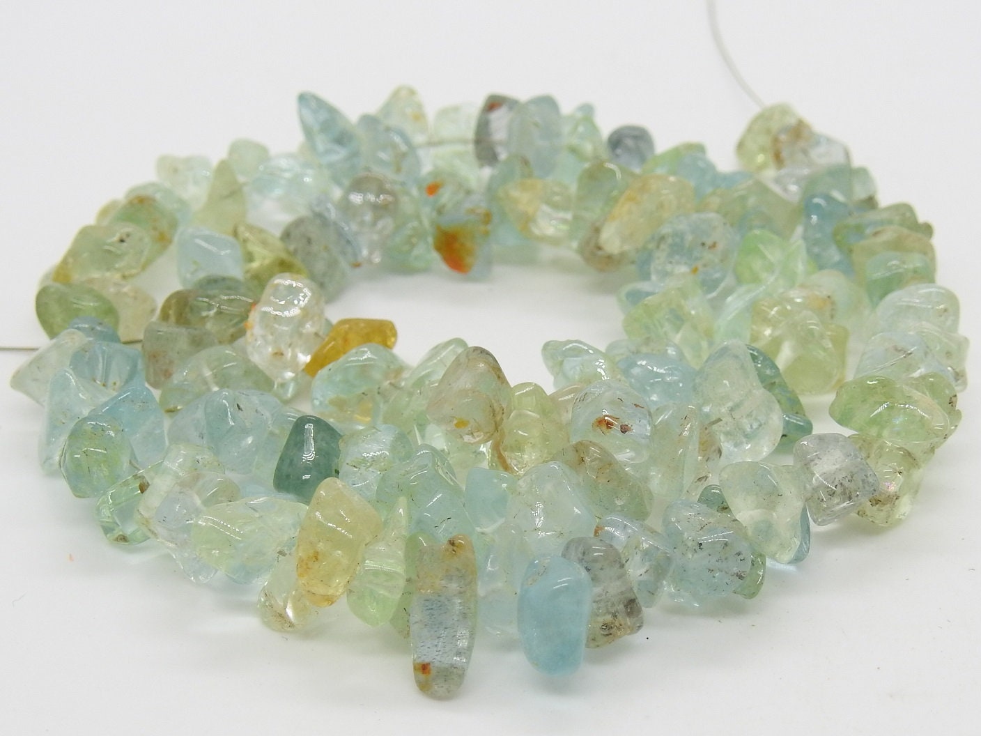 100%Natural,Aquamarine Polished Rough Beads,Anklets,Chips,Uncut 10X5To5X4MM Approx,Wholesale Price,New Arrival RB1 | Save 33% - Rajasthan Living 19