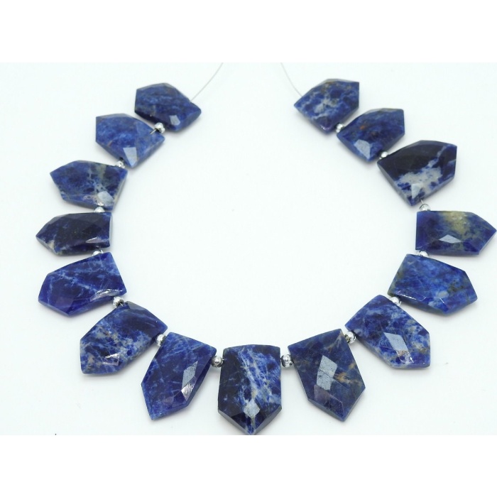 Natural Sodalite Briolette,Faceted,Fancy,Pentagon,Hut,Handmade,Shaded,Loose Stone 14Piece 23X15To17X11MM Approx Wholesaler,Supplies (pme)BR9 | Save 33% - Rajasthan Living 8
