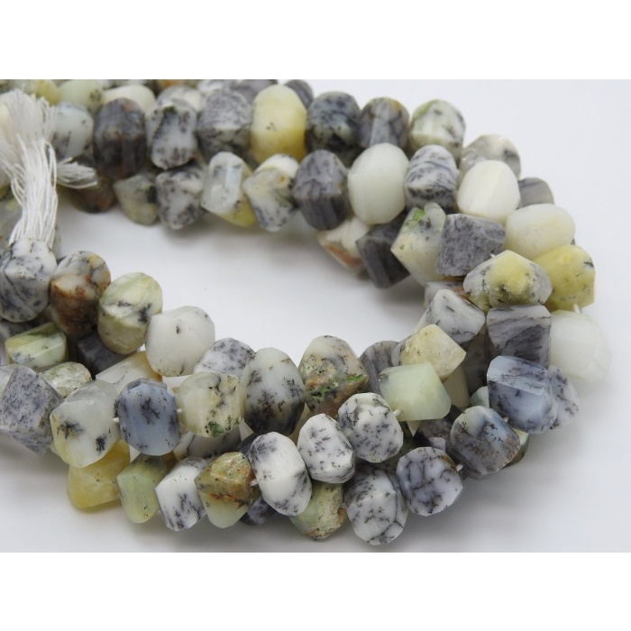 Dendrite Opal Faceted Twisted Beads,Fancy Cut,Round Shape,Handmade,Necklace,10Inch 10X10To8X8MM Approx,Wholesaler,Supplies PME-B8 | Save 33% - Rajasthan Living 11