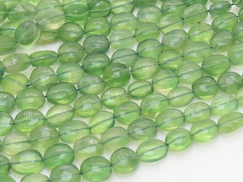 Green Fluorite Smooth Tumble,Nuggets,Oval Cut,Handmade Bead,Loose Stone,For Making Jewelry 100%Natural 12Inch 12X9To6X5MM PME-TU5Approx | Save 33% - Rajasthan Living 13