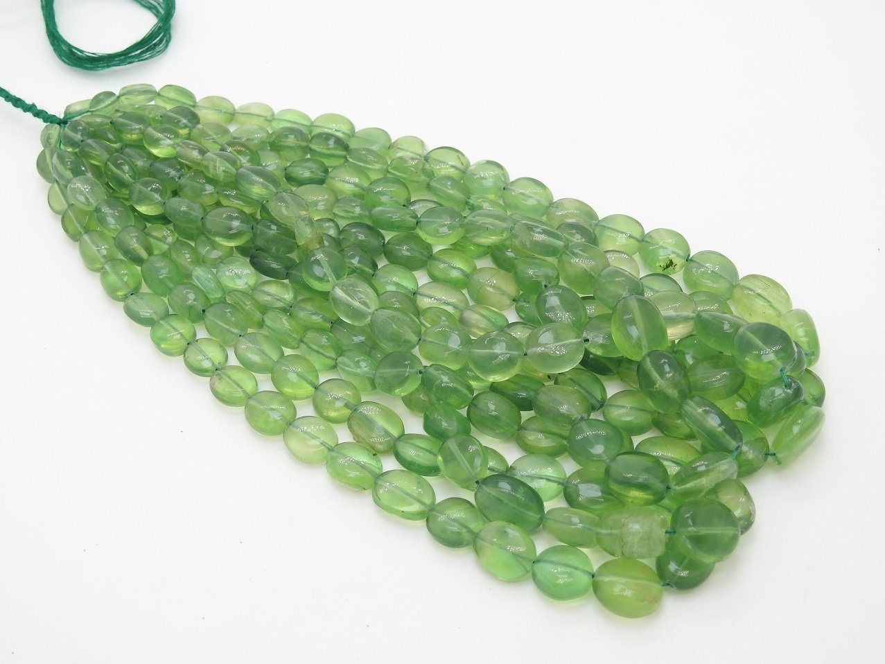 Green Fluorite Smooth Tumble,Nuggets,Oval Cut,Handmade Bead,Loose Stone,For Making Jewelry 100%Natural 12Inch 12X9To6X5MM PME-TU5Approx | Save 33% - Rajasthan Living 15