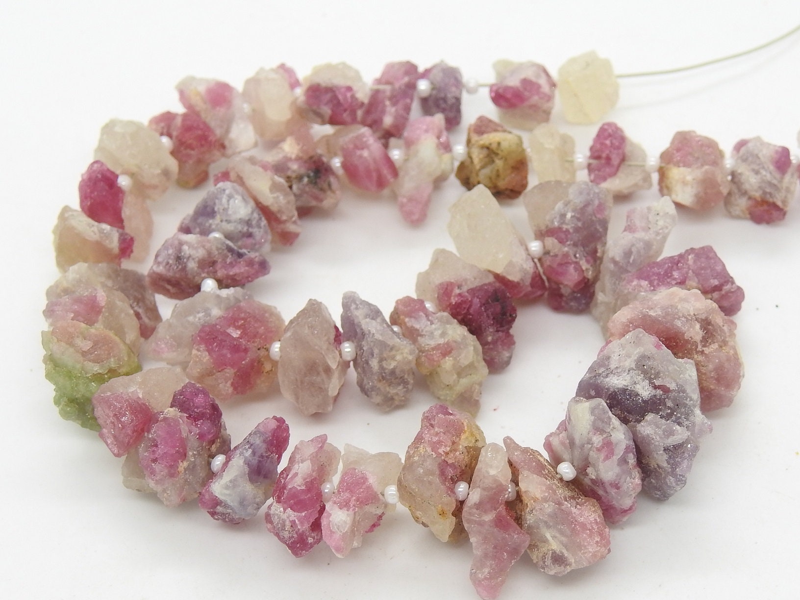 Pink Tourmaline Natural Rough Beads,Uncut,Chip,Nuggets,Anklets 18X10To10X7MM Approx Wholesale Price,New Arrival RB2 | Save 33% - Rajasthan Living 11
