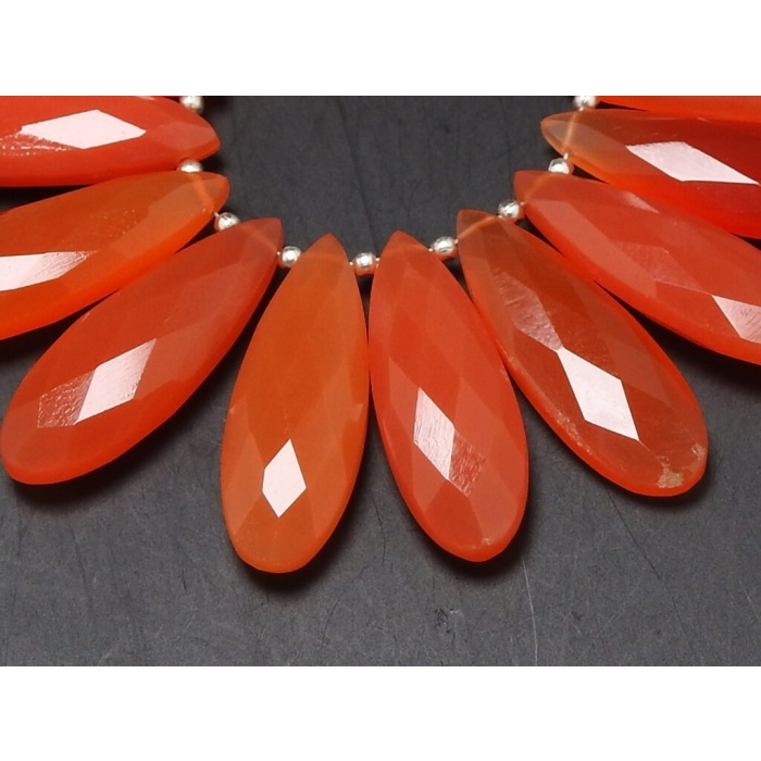 30X10MM Pair,Fanta Orange Chalcedony Long Teardrop,Faceted,Drop,For Making Jewelry,Wholesale Price,New Arrival PME-CY1 | Save 33% - Rajasthan Living 8