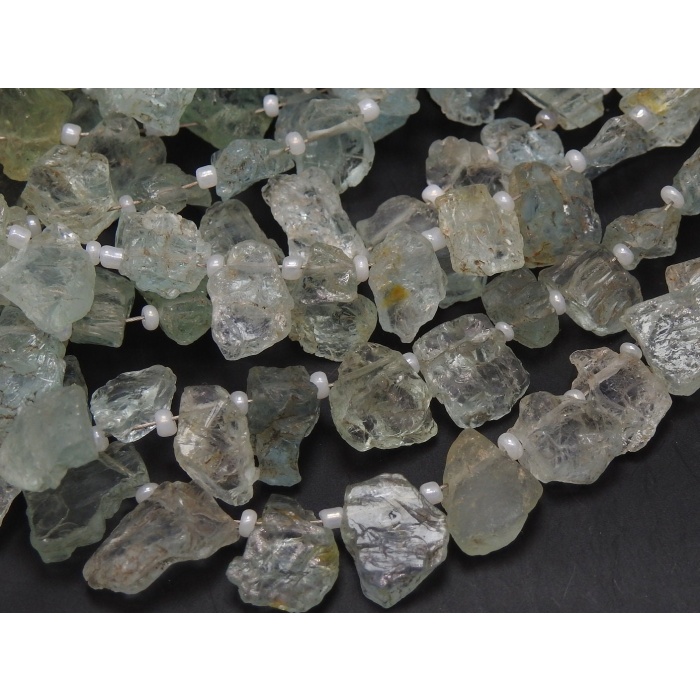 Aquamarine Natural Rough,Uncut,Anklet,Chip,Chunks,Stick,Slab,Nuggets,Loose Raw Bead 9Inch 20X14To11X9MM Approx Wholesaler,Supplies RB1 | Save 33% - Rajasthan Living 8
