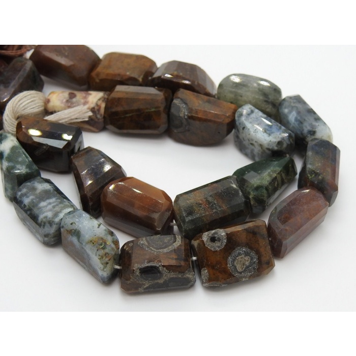 Ocean Jasper Faceted Tumble,Nugget,Loose Stone,Handmade Bead,13Inch 17X11To11X11MM Approx,Wholesale Price,New Arrival,(pme)TU5 | Save 33% - Rajasthan Living 9