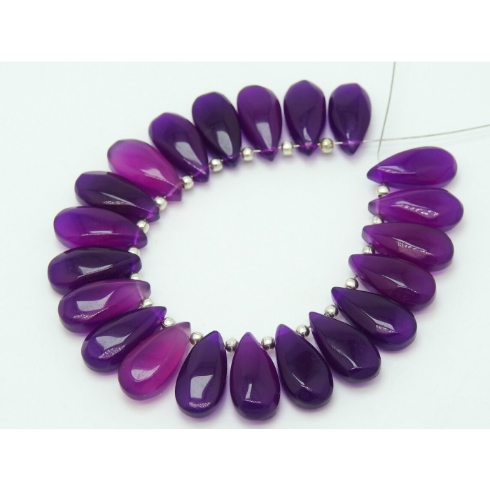 Amethyst Purple Chalcedony Smooth Teardrop,Drop,Handmade,Loose Stone,Earrings Pair,Wholesaler,Supplies 15X7MM Approx (PME-CY3 | Save 33% - Rajasthan Living 8